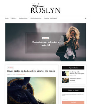 Roslyn Fashionblogger template