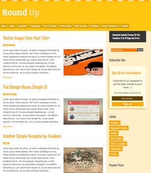 Round Up Responsiveblogger template