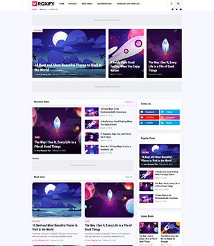 Roxifyblogger template