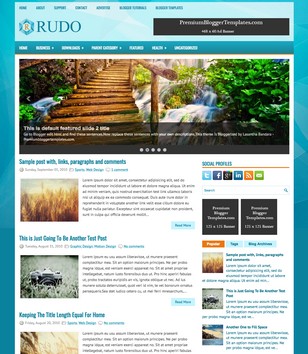 Rudo Blueblogger template