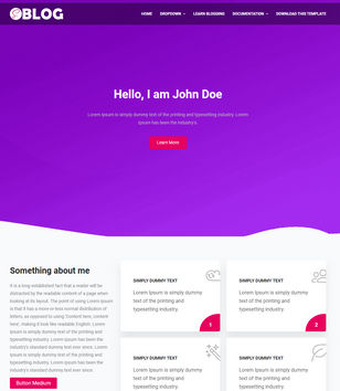 Saas Blogblogger template