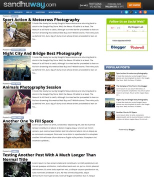 SandhuWayblogger template