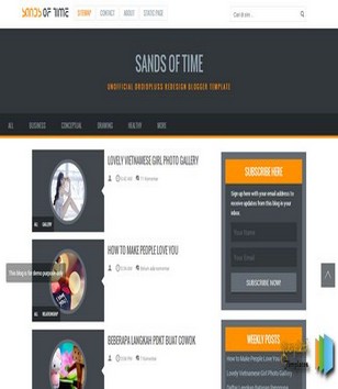 Sands of Time Responsiveblogger template