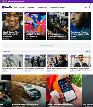 Saxifyblogger template