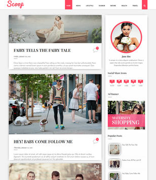 Scoop Fashion Girlsblogger template