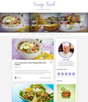 Scoop Food Responsiveblogger template