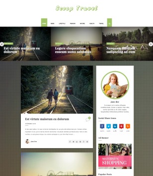 Scoop Travel Personalblogger template