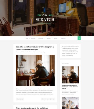 Scratch Green Responsiveblogger template