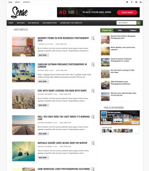 Senseblogger template