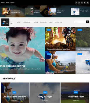 Seo Sports Magazineblogger template
