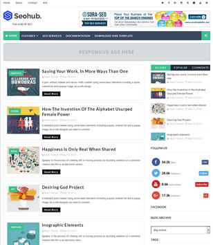 SeoHub Fast Loadingblogger template