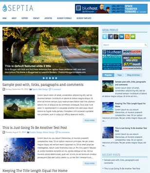 Septia 2 Columnsblogger template
