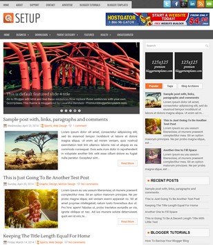 Setup Responsiveblogger template