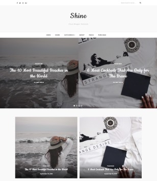 Shineblogger template