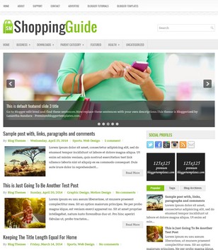 ShoppingGuideblogger template