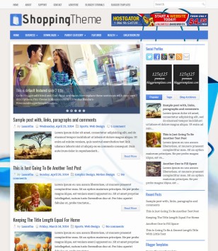 ShoppingThemeblogger template