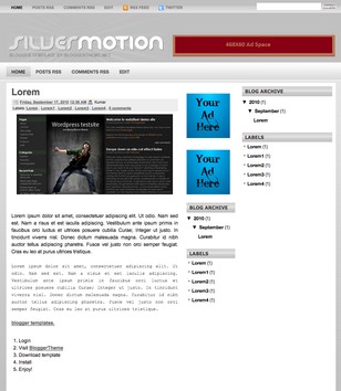 Silver Motionblogger template