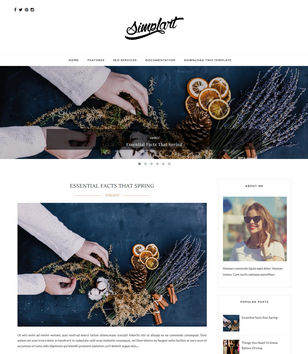 Simplartblogger template
