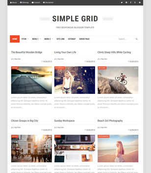 Simple Gridblogger template