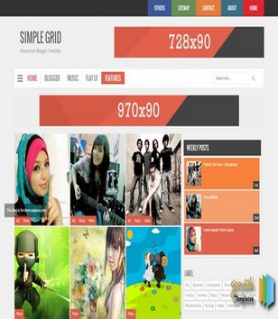 Simple Grid V2 Responsiveblogger template