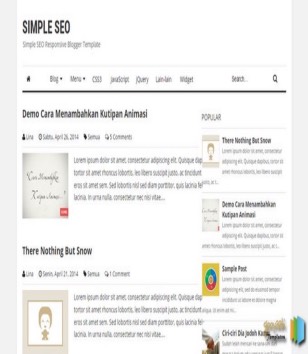 Simple SEOblogger template
