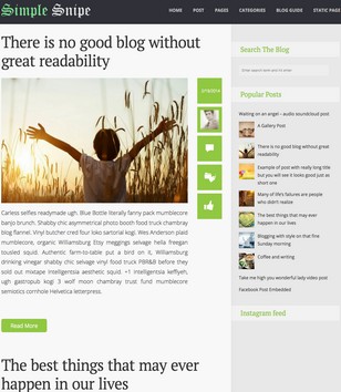 Simple Snipe Responsiveblogger template
