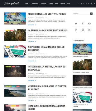 Simplest Simple Magblogger template