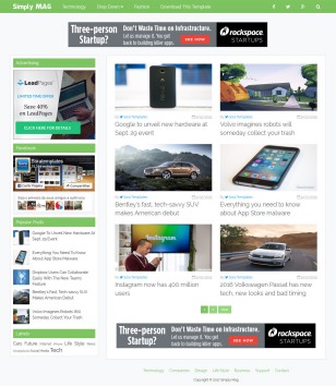 Simply Magblogger template