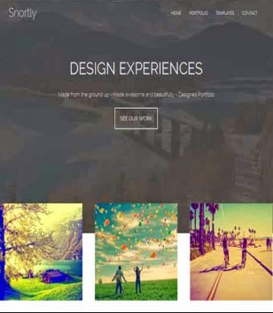 Snortly Portfolioblogger template