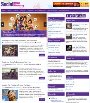 SocialMediaMarketingblogger template