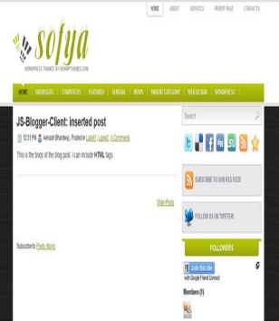 Sofyablogger template