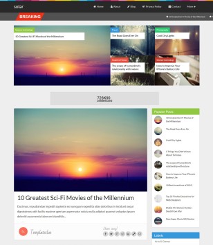 Solar Responsiveblogger template