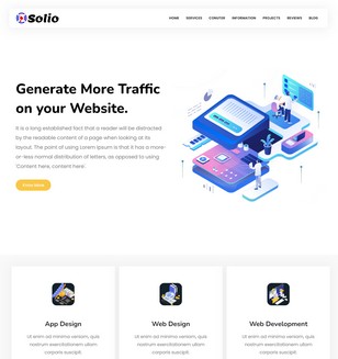 Solioblogger template