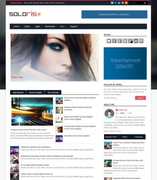 Soloris Responsiveblogger template