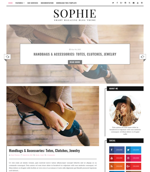 Sophie Minimalblogger template
