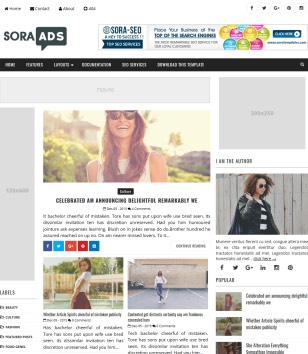 Sora Adsblogger template