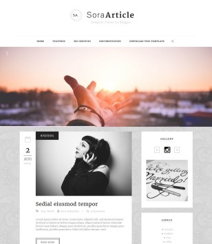 Sora Article Responsiveblogger template