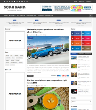 Sora Bankblogger template