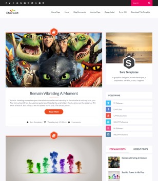Sora Craft Responsiveblogger template