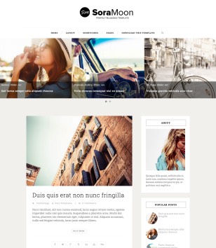 Sora Moon Simpleblogger template