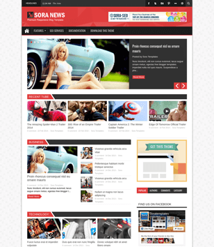 Sora News 2.0blogger template