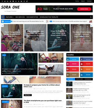Sora Oneblogger template