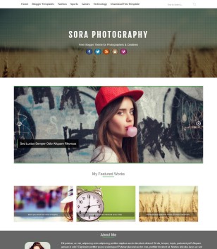 Sora Photographyblogger template