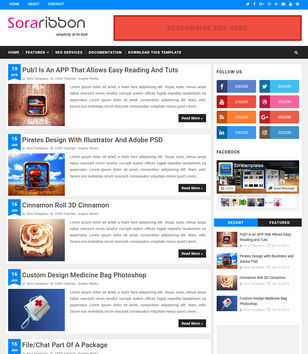 Sora Ribbonblogger template
