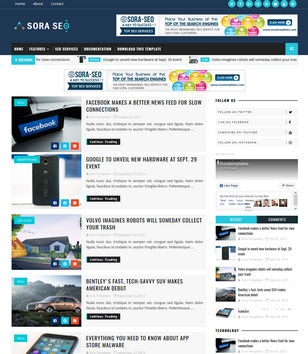 Sora Seoblogger template