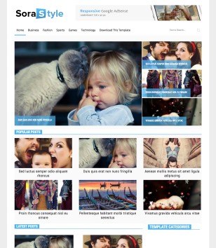 Sora Style Responsiveblogger template
