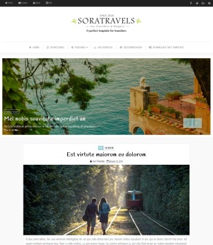 Sora Travelsblogger template