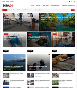 Sora24blogger template