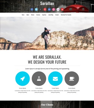 Sorallax Responsiveblogger template