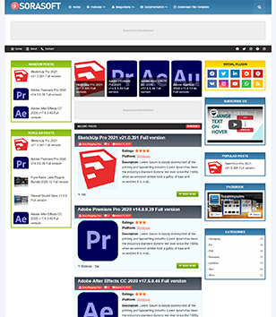 SoraSoftblogger template